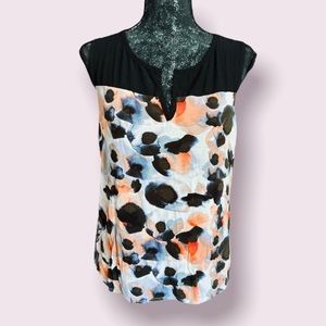 Simply Vera Watercolor Dot Sleeveless Top